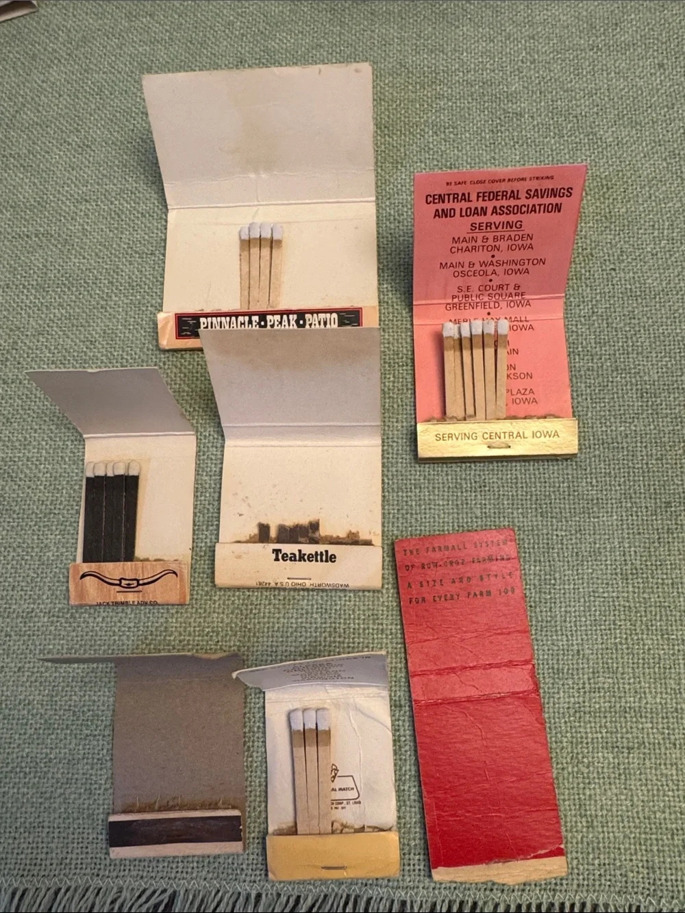 DIY Project. -Vintage Matchbook Lot with five additional matchbooks free 🆓